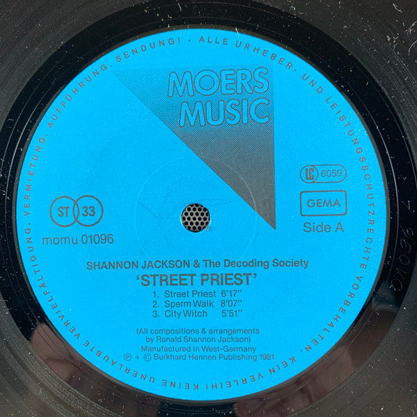 Shannon Jackson & The Decoding Society* -Street Priest
