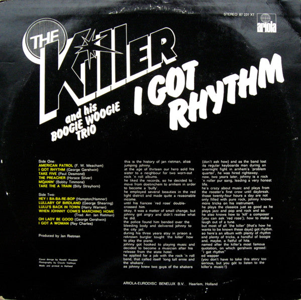 The Killer (7) And His Boogie Woogie Trio -I Got Rhythm