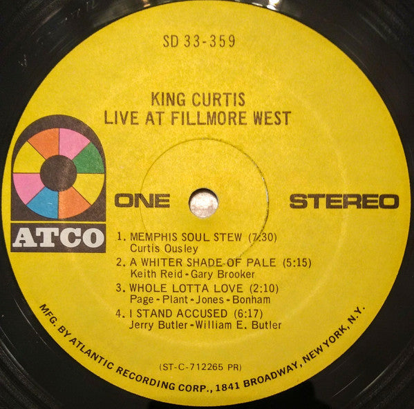 King Curtis -Live At Fillmore West
