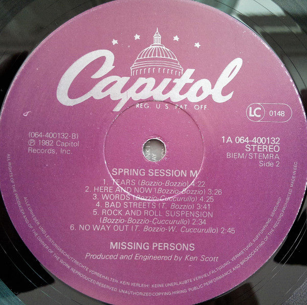 Missing Persons -Spring Session M