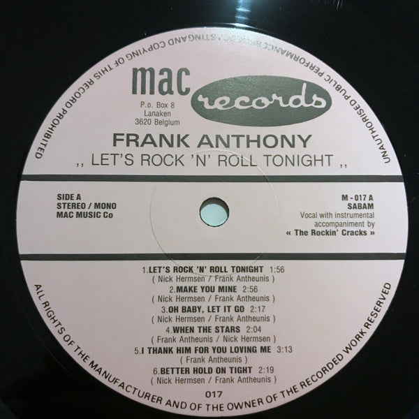 Frank Anthony (2) -Let's Rock'n'Roll Tonight