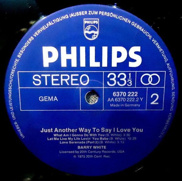 Barry White - Just Another Way To Say I Love You