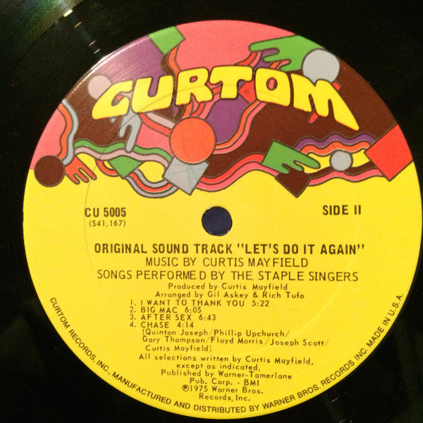 The Staple Singers ● Music By Curtis Mayfield -Let's Do It Again (Original Soundtrack)