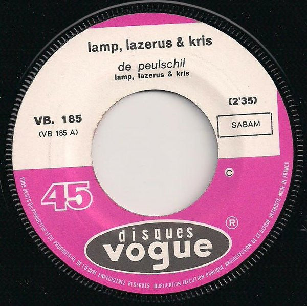 Lamp Lazerus & Kris* -De Peulschil / De Onverbiddelijke Zoener