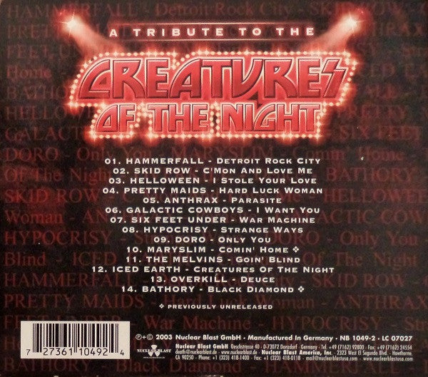 Various -A Tribute To The Creatures Of The Night