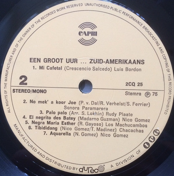 Various - Een Groot Uur Zuid-Amerikaans