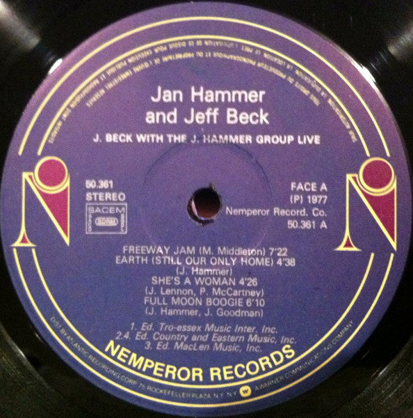 Jeff Beck With The Jan Hammer Group -Live