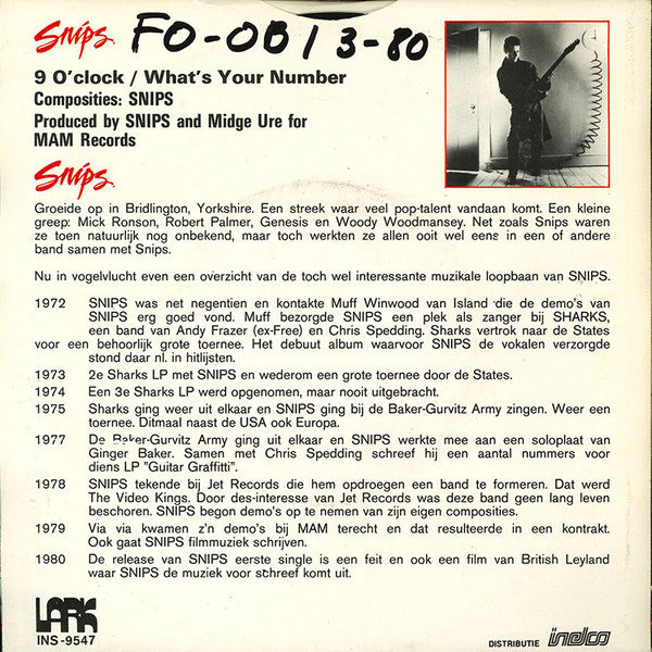 Snips -9 O'Clock