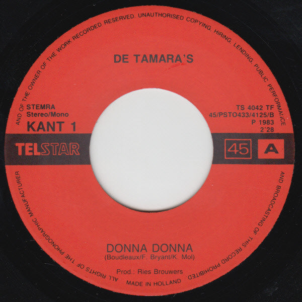 De Tamara's -Donna Donna