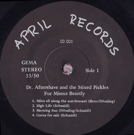 Dr. Aftershave And The Mixed Pickles -For Missus Beastly