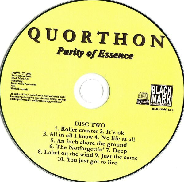 Quorthon - Purity Of Essence