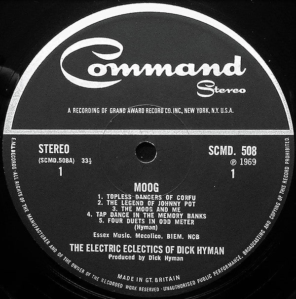 Dick Hyman -Moog - The Electric Eclectics Of Dick Hyman