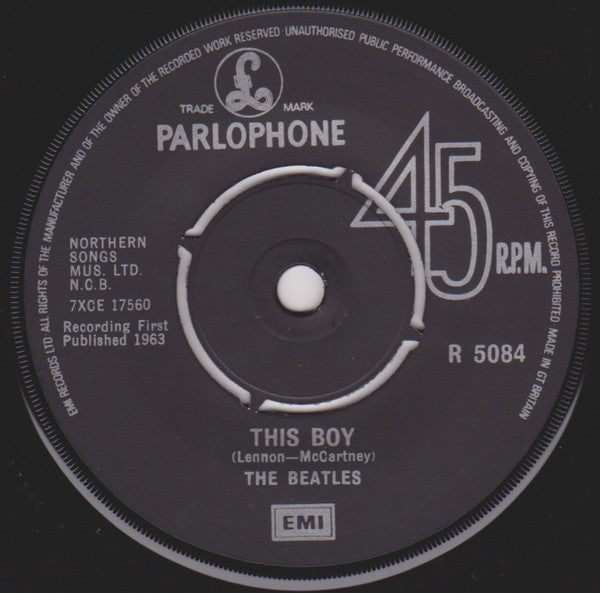 The Beatles -I Want To Hold Your Hand c/w This Boy