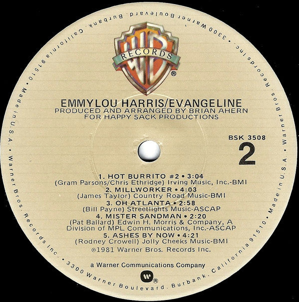 Emmylou Harris -Evangeline