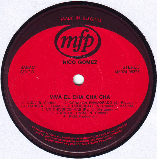 Nico Gomez And His Orchestra -Viva El Chachacha