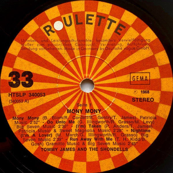 Tommy James &amp; The Shondells - Mony Mony