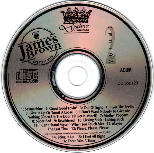 James Brown -Greatest Hits Volume 2