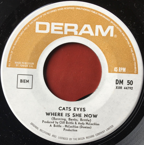 Cat Eyes* -Where Is She Now / Tom Drum