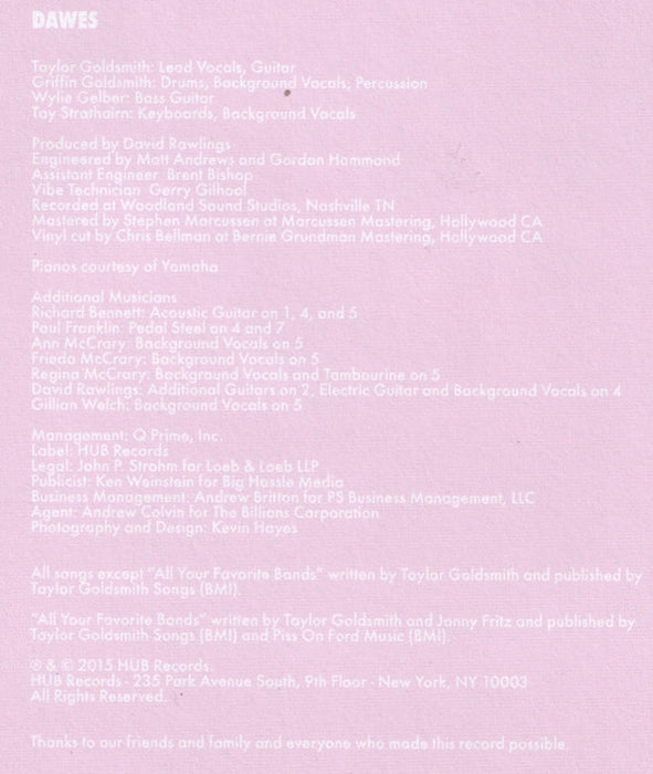 Dawes (2) -All Your Favorite Bands