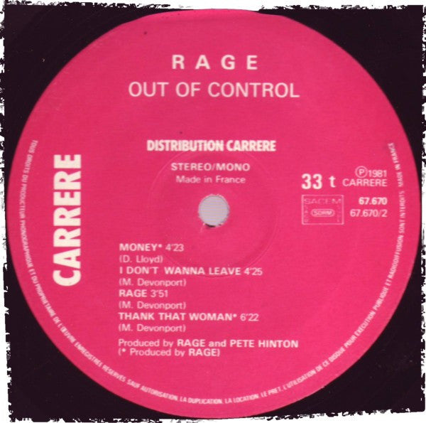Rage (9) -Out Of Control
