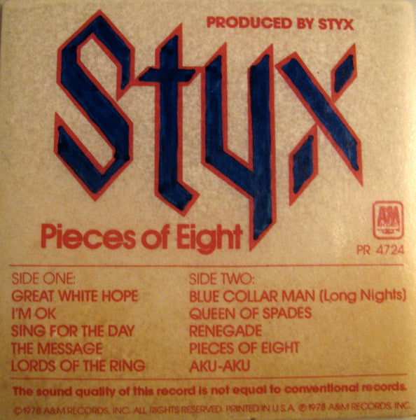 Styx - Pieces Of Eight
