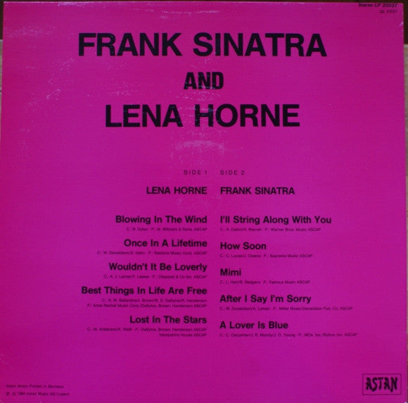 Frank Sinatra And Lena Horne -Frank Sinatra And Lena Horne