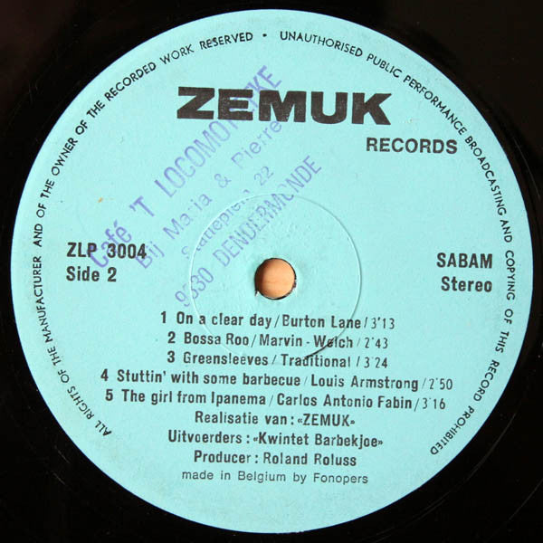 Kwintet Barbekjoe -Samba With Some Barbecue