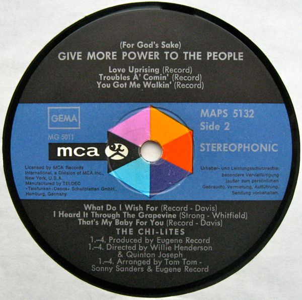 The Chi-Lites -(For God's Sake) Give More Power To The People