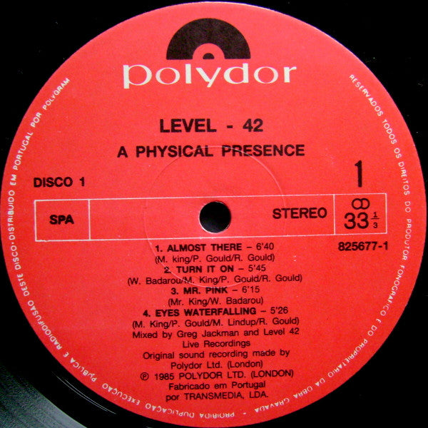 Level 42 -A Physical Presence