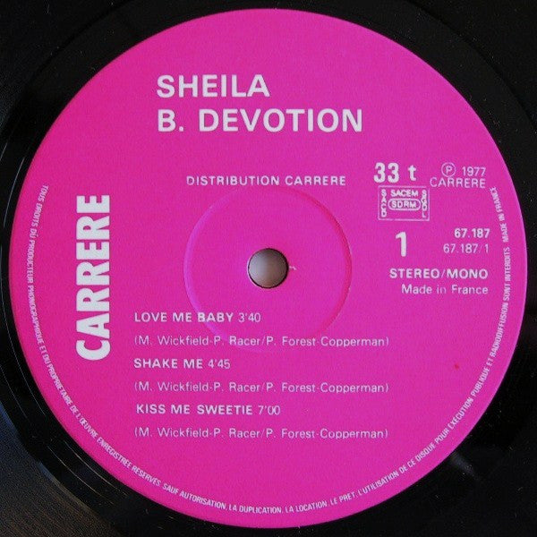 Sheila B. Devotion* -Love Me Baby (Including Singin' In The Rain)