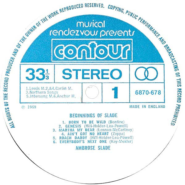Ambrose Slade -Beginnings Of Slade