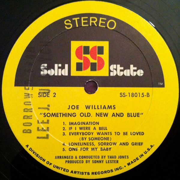 Joe Williams - Something Old, New And Blue