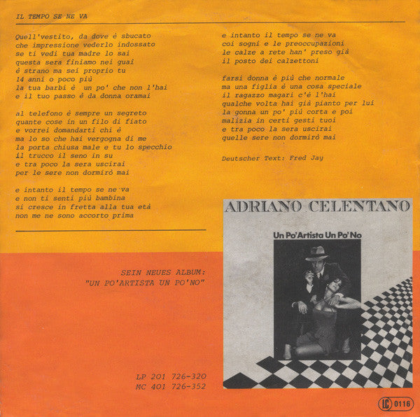 Adriano Celentano - Il Tempo Se Ne Va