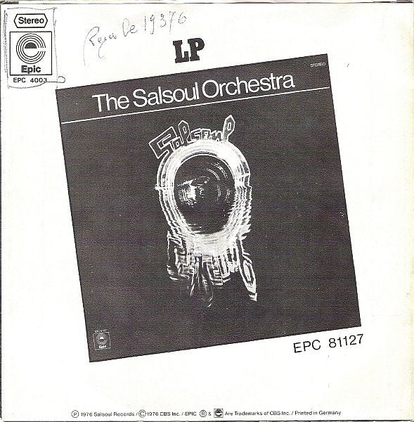 The Salsoul Orchestra -Tangerine / Get Happy