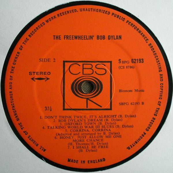Bob Dylan -The Freewheelin' Bob Dylan
