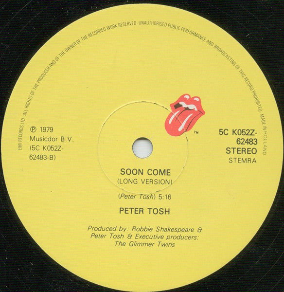 Peter Tosh And Word, Sound And Power -Don't Look Back (Dub Version) / Soon Come (Long Version)