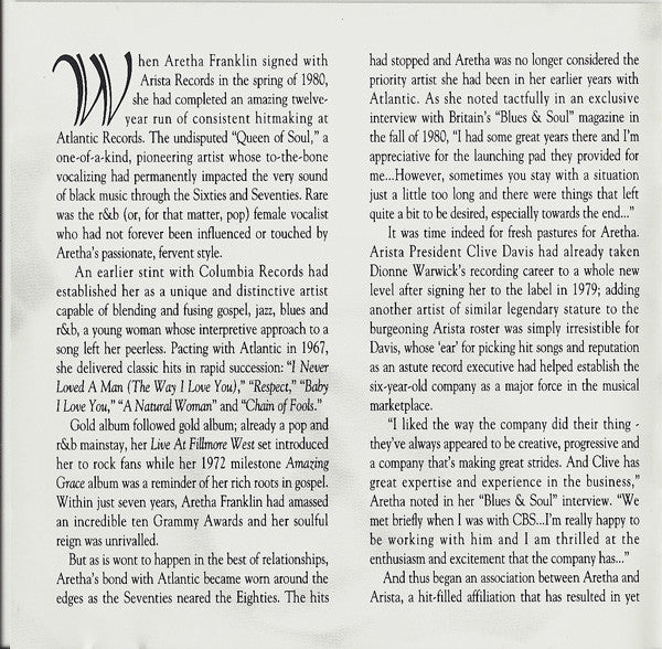 Aretha Franklin - Greatest Hits (1980-1994)