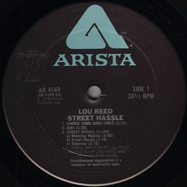 Lou Reed -Street Hassle