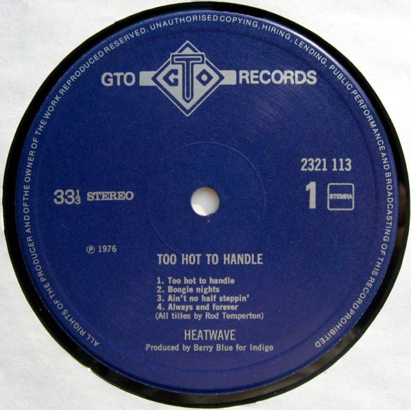 Heatwave - Too Hot To Handle