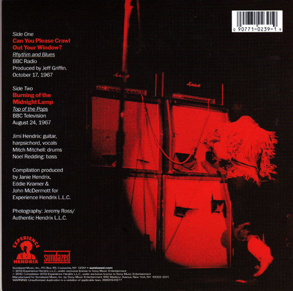 The Jimi Hendrix Experience -Can You Please Crawl Out Your Window? / Burning Of The Midnight Lamp
