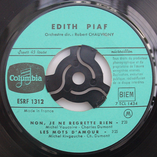 Edith Piaf -Non, Je Ne Regrette Rien