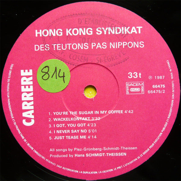 Hong Kong Syndikat* -Des Teutons Pas Nippons