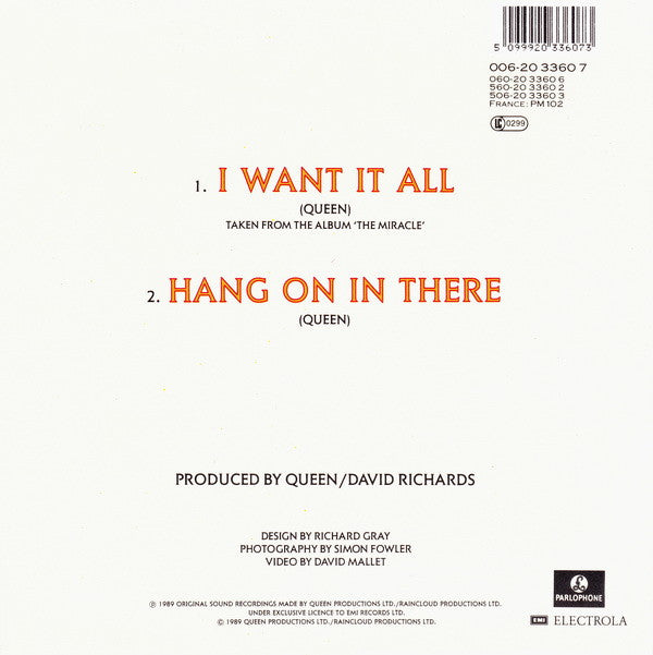 Queen -I Want It All