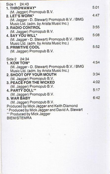 Mick Jagger -Primitive Cool