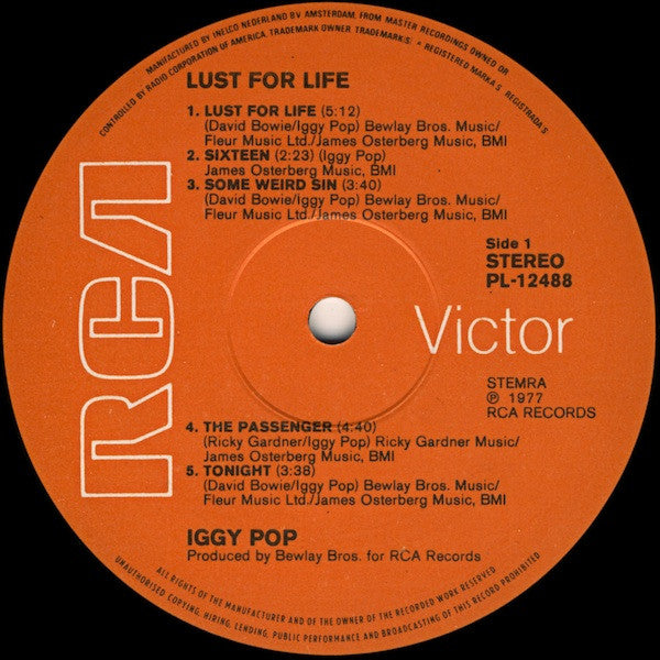 Iggy Pop -Lust For Life