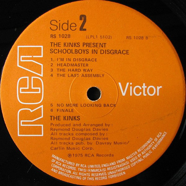 The Kinks -The Kinks Present Schoolboys In Disgrace