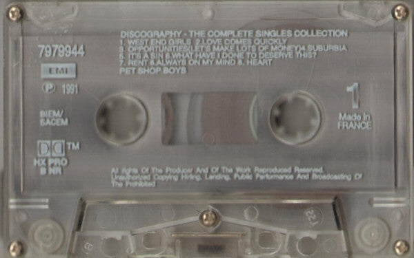 Pet Shop Boys -Discography (The Complete Singles Collection)