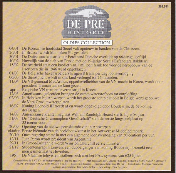 Various -De Pre Historie 200 Original Hits 1950-1959