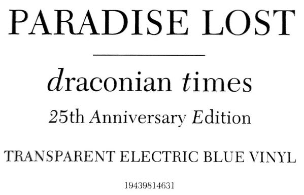 Paradise Lost -Draconian Times (25th Anniversary Edition)