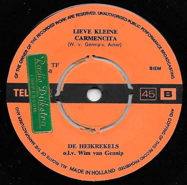 De Heikrekels -Ik Stuur Je Rozen